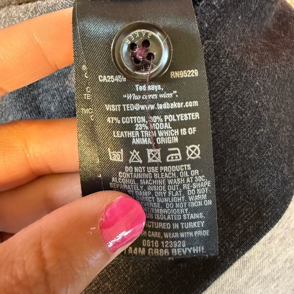 Ted Baker Men’s Navy Quarter-Zip Pullover Sweater, Size 3 (M) - Picture 4 of 7